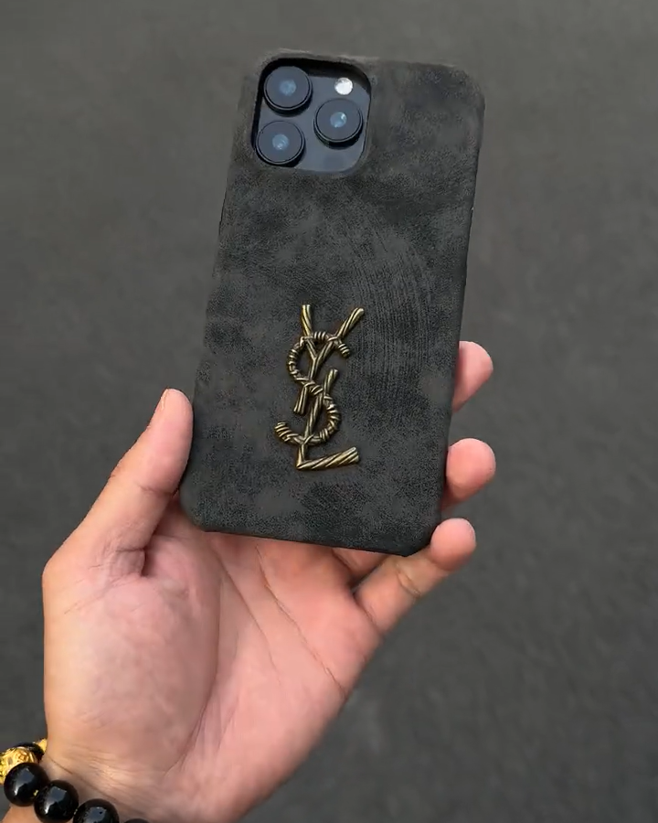 聖羅蘭立標翻毛皮手機殼-ZUIHANG SHOP